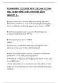 RASMUSSEN COLLEGE MDC 3 EXAM 2 EXAM FULL QUESTIONS AND ANSWERS 2026 GRADED A&plus;