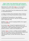 Chest Tube Care Questions and Answers  &lpar;100&percnt; Correct Answers&rpar; Already Graded A&plus; 