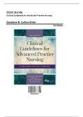 Test Bank for Clinical Guidelines for Advanced Practice Nursing&comma; 3rd Edition by Geraldine M&period; Collins-Bride&comma; 9781284093131&comma; Covering Chapters 1-71 &vert; Includes Rationales