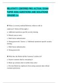 RELATIVITY CERTIFIED PRO ACTUAL EXAM PAPER 2026 QUESTIONS AND SOLUTIONS GRADED A&plus;