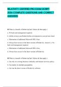 RELATIVITY CERTIFIED PRO EXAM SCRIPT 2026 COMPLETE QUESTIONS AND CORRECT ANSWERS