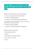 RELATIVITY CERTIFIED PRO EXAMINATION TEST 2026 FULL SOLUTION GUARANTEED TO PASS