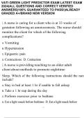 VATI GREEN LIGHT PREDICTOR EXAM LATEST EXAM 2024&vert;ALL QUESTIONS AND CORRECT VERIFIED ANSWERS&vert;100&percnt; GUARANTEED TO PASS&excl;&vert;ALREADY GRADED A&plus;&sol;BRAND NEW VERSION