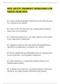 RITE AID PTU PHARMACY OPERATIONS AND SAFETY EXAM 2026&period;