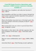 CoreCHI Exam Practice Questions and  Answers &lpar;100&percnt; Correct Answers&rpar; Already  Graded A&plus;