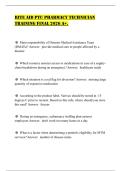 RITE AID PTU PHARMACY TECHNICIAN TRAINING FINAL 2026 A&plus;&period;