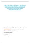 EPA LEAD INSPECTOR EXAM  NEWEWST  2025&sol;2026 QUESTIONS and CORRECT  DETAILED ANSWERS GRADED  A&plus;&vert;ASSURED SUCCESS 