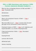 DKA vs HHS Questions and Answers &lpar;100&percnt;  Correct Answers&rpar; Already Graded A&plus;