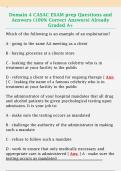 Domain 4 CASAC EXAM prep Questions and  Answers &lpar;100&percnt; Correct Answers&rpar; Already  Graded A&plus; 