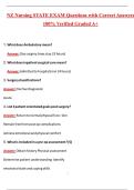New Zealand Nursing State Exam &ndash; Complete Questions with Correct Verified Answers &lpar;A&plus; Graded&rpar;