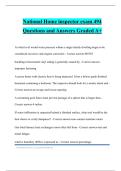 National Home inspector exam 494 Questions and Answers Graded A&plus;
