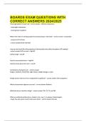 BOARDS EXAM QUESTIONS WITH CORRECT ANSWERS