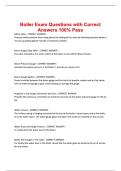Boiler Exam Questions with Correct Answers 100&percnt;- Pass