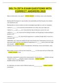 DELTA ZETA EXAM QUESTIONS WITH CORRECT ANSWERS 2025