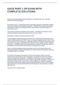 GACE PART 1 SP EXAM WITH COMPLETE SOLUTIONS