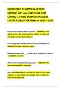 GXMO OHIO REVIEW EXAM WITH CORRECT ACTUAL QUESTIONS AND CORRECTLY WELL DEFINED ANSWERS LATEST ALREADY GRADED A&plus; 2025 &ndash; 2026