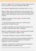 Electricity &lbrack; Ans&colon; &rsqb; flow of electrons&comma; metals jump from one  atom to another&comma; ions move throughout the body