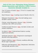 End of Life Care&colon; Managing Dying Patients'  Needs Questions and Answers &lpar;100&percnt; Correct  Answers&rpar; Already Graded A&plus;
