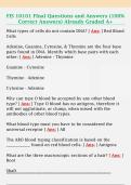 FIS 10101 FInal Questions and Answers &lpar;100&percnt;  Correct Answers&rpar; Already Graded A&plus; 