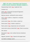 FRSC 201 quiz 2 Questions and Answers  &lpar;100&percnt; Correct Answers&rpar; Already Graded A&plus;