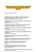  VA DEQ ESC Inspector Certification Exam Questions and 100&percnt; Verified Answers &lpar;Newest&rpar;
