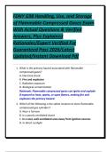 FDNY G98 Handling&comma; Use&comma; and Storage of Flammable Compressed Gases Exam With Actual Questions & Verified Answers&comma; Plus Explained Rationales&sol;Expert Verified For Guaranteed Pass 2026&sol;Latest Updated&sol;Instant Download Pdf