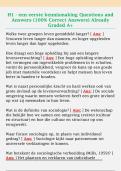 H1 - een eerste kennismaking Questions and  Answers &lpar;100&percnt; Correct Answers&rpar; Already  Graded A&plus;