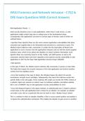WGU Forensics and Network Intrusion - C702 & DFE Exam Questions With Correct Answers