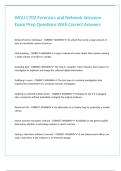 WGU C702 Forensics and Network Intrusion Exam Prep Questions With Correct Answers