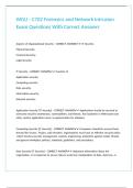 WGU - C702 Forensics and Network Intrusion Exam Questions With Correct Answers