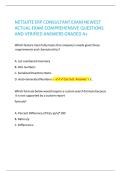 NETSUITE ERP CONSULTANT EXAM NEWEST ACTUAL EXAM COMPREHENSIVE QUESTIONS AND VERIFIED ANSWERS GRADED A&plus; 