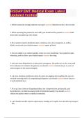 FISDAP EMT Medical Exam Latest  Updated Verified