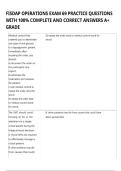 FISDAP OPERATIONS EXAM 69 PRACTICE QUESTIONS WITH 100&percnt; COMPLETE AND CORRECT ANSWERS A&plus; GRADE
