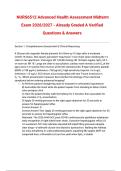  NURS6512 Advanced Health Assessment Midterm Exam 2026&sol;2027 - Already Graded A Verified Questions & Answers