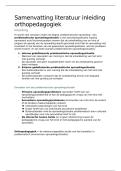 literatuursamenvatting inleiding orthopedagogiek