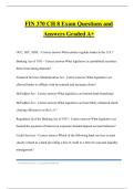 FIN 370 CH 8 Exam Questions and Answers Graded A&plus;