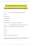 FIN 370 Final &lpar;Chap 5&comma;6&comma;7&comma;8&comma;10&comma;11&comma;12&rpar; Exam Questions and Answers Graded A&plus;