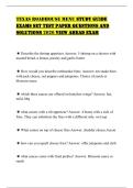 TEXAS ROADHOUSE MENU STUDY GUIDE EXAMS SET TEST PAPER QUESTIONS AND SOLUTIONS 2026 VIEW AHEAD EXAM&period;