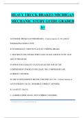 HEAVY TRUCK BRAKES MICHIGAN MECHANIC STUDY GUIDE GRADED A&plus;