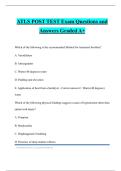 ATLS POST TEST Exam Questions and Answers Graded A&plus;