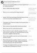 Animal Science Certification Exam &sol; Livestock & Equine &sol; 2025 Study Guide &sol; Score 100&percnt; &sol; Test Bank