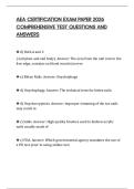 AEA CERTIFICATION EXAM PAPER 2026 COMPREHENSIVE TEST QUESTIONS AND ANSWERS
