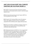 ASNT LEVEL III EXAM SCRIPT 2026 COMPLETE QUESTIONS AND SOLUTIONS GRADED A&plus;