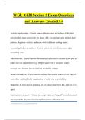 WGU C428 Session 2 Exam Questions and Answers Graded A&plus;
