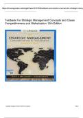 Testbank For Strategic Management Concepts and Cases Competitiveness and Globalization 13th Edition  