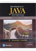 Testbank for Introduction to Java Programming and Data Structures 12th edition Y Daniel Liang