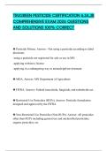 TRUGREEN PESTICIDE CERTIFICATION 6&comma;3A&comma;3B COMPREHENSIVE EXAM 2026 QUESTIONS AND SOLUTIONS 100&percnt; CORRECT