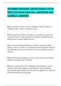 TRUGREEN PESTICIDE CERTIFICATION 6&comma;3A&comma;3B PRACTICE EXAM 2026 FULL QUESTIONS AND CORRECT ANSWERS
