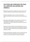 UHC ETHICS AND COMPLIANCE TEST EXAM FULL QUESTIONS AND ANSWERS 2026 GRADED A+