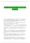 CPL250 Ch 2 EXAM WITH THE CORRECT ANSWERS